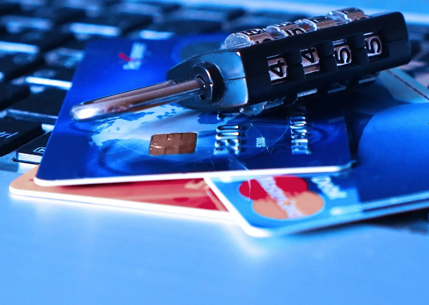 Online banking payment on a laptop