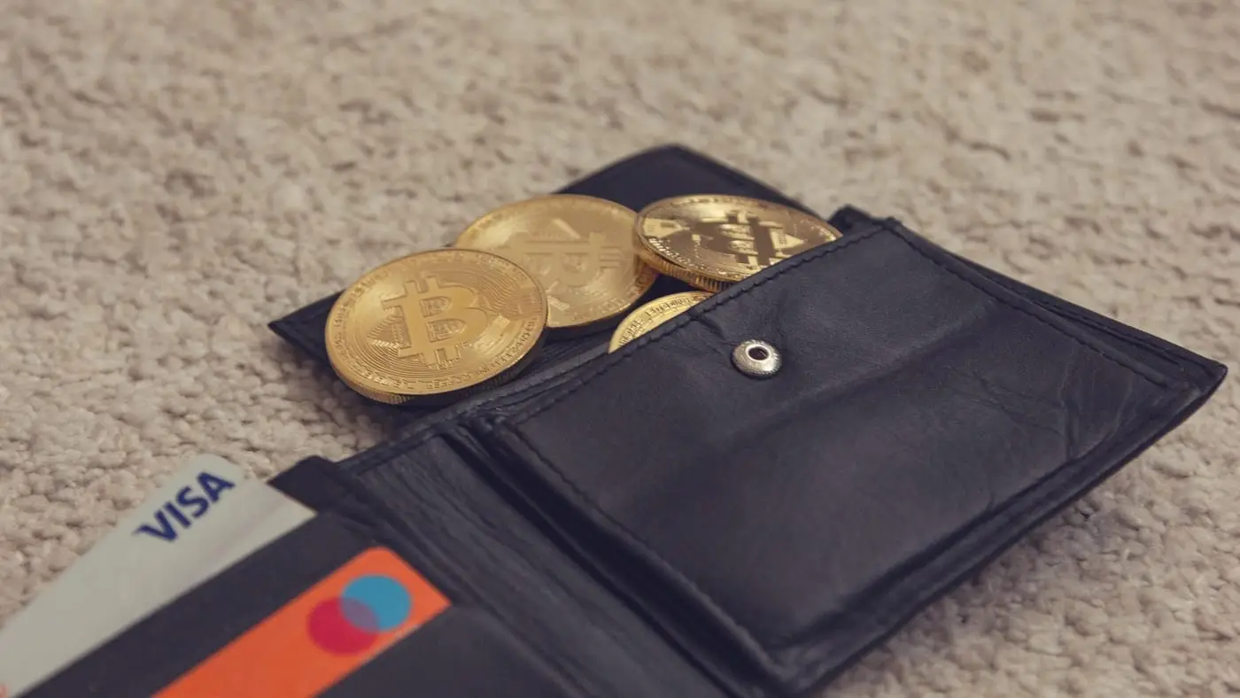 Software crypto wallet open on a phone